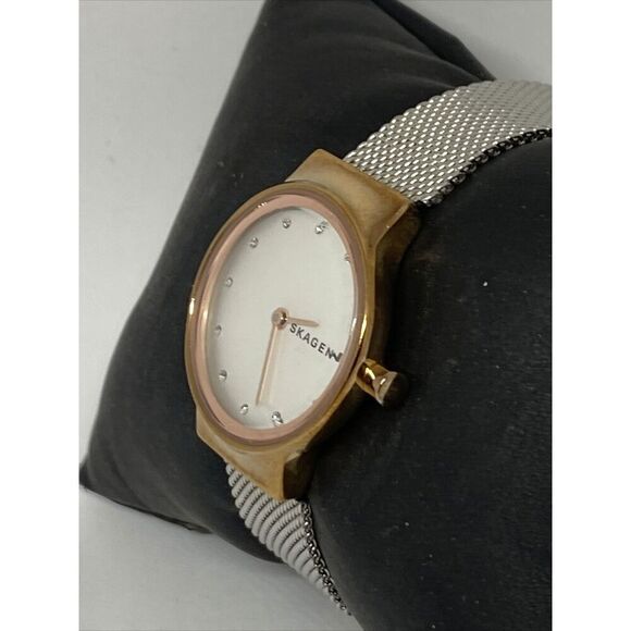 Skagen SKW1101 Women\'s stainless steel Mesh Analog Dial Quartz Wrist Watch JK636 main image 7